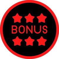 Bonus Creative Icon Design vector