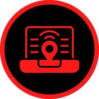 Digital Nomad Hub Creative Icon Design vector