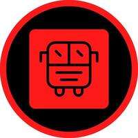 autobús monitor creativo icono diseño vector