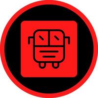 Bus Display Creative Icon Design vector