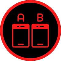 Ab Testing Creative Icon Design vector