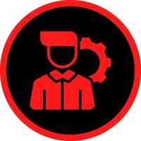 Employee Management Creative Icon Design vector