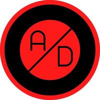 Ad Blocker Creative Icon Design vector