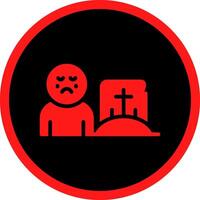 Grave Creative Icon Design vector