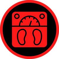Glyph Red Icons Design vector