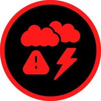 Weather Alert Creative Icon Design vector