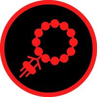 Rosary Creative Icon Design vector