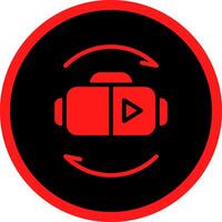 Virtual Reality Creative Icon Design vector