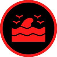 Sea Wave Creative Icon Design vector