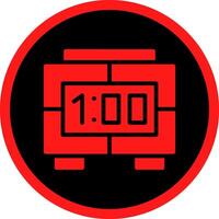 Digital Clock Creative Icon Design vector