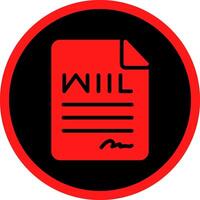 Last Will Creative Icon Design vector