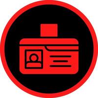 Identification Card Creative Icon Design vector