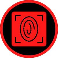Fingerprint Scan Creative Icon Design vector