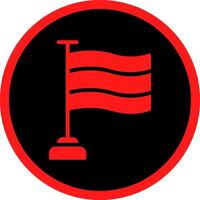 Flag Creative Icon Design vector