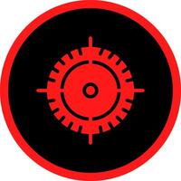 Glyph Red Icons Design vector