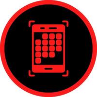 Glyph Red Icons Design vector