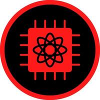 Quantum Computer Creative Icon Design vector