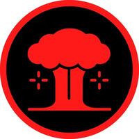 nuclear explosión creativo icono diseño vector