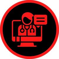 Telemedicine Creative Icon Design vector