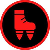 Flying Boots Creative Icon Design vector