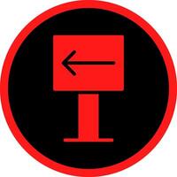 Left Creative Icon Design vector