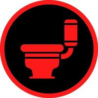 Toilet Creative Icon Design vector