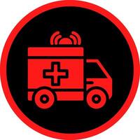 Ambulance Creative Icon Design vector