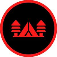 Tent Creative Icon Design vector
