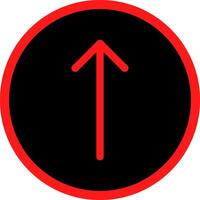 Up Arrow Creative Icon Design vector