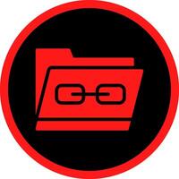Link Folder Creative Icon Design vector