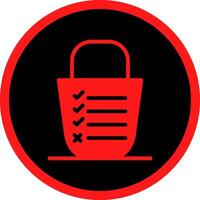 Bucket List Creative Icon Design vector