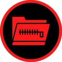 Zip Folder Creative Icon Design vector