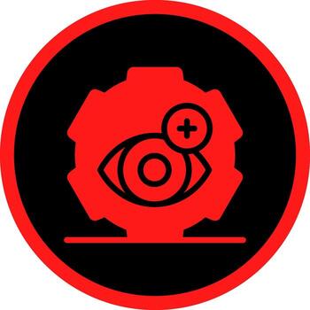 Optometry Practice Creative Icon Design vector