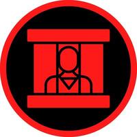 Prisoner Creative Icon Design vector