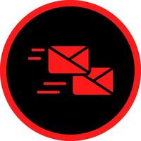 Mass Mailing Creative Icon Design vector