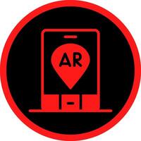 Ar Navigation Creative Icon Design vector