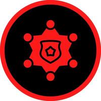 Sheriff Badge Creative Icon Design vector