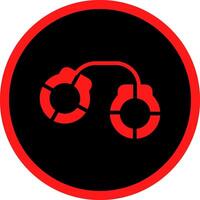 Handcuffs Creative Icon Design vector