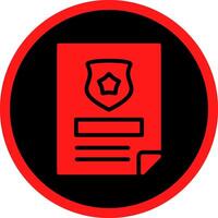 Police Certificate Creative Icon Design vector