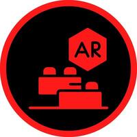 Ar Building Blocks Creative Icon Design vector