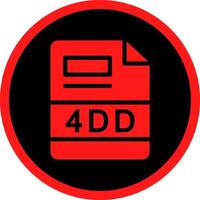4DD Creative Icon Design vector