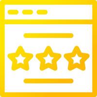 Rating Creative Icon Design vector