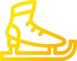 diseño de icono creativo de patines de hielo vector