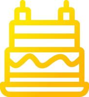 Birthday Cake Creative Icon Design vector