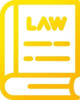 Law Book Creative Icon Design vector