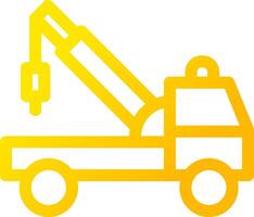 Tow Truck Creative Icon Design vector