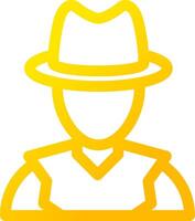 diseño de icono creativo detective vector