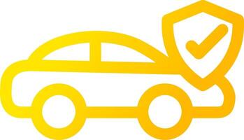 Car Insurance Creative Icon Design vector