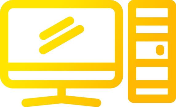 Computer Creative Icon Design vector