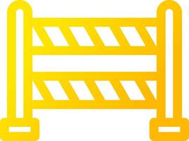 Road Blockade Creative Icon Design vector